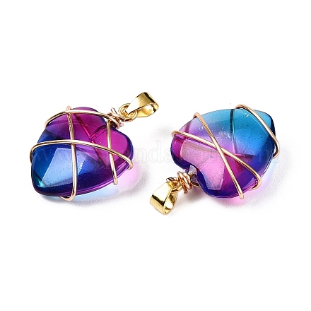 Подвески lampwork GLAA-T023-05L-1