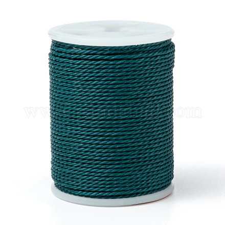 Круглый вощеный полиэфирный шнур YC-G006-01-1.0mm-35-1