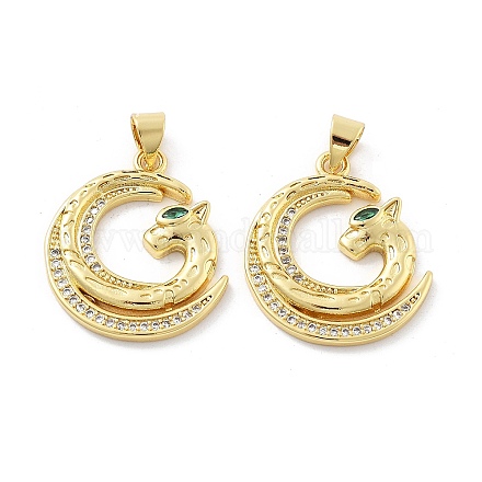 Латунные микро проложить кубического циркония подвески KK-Z098-01G-02-1