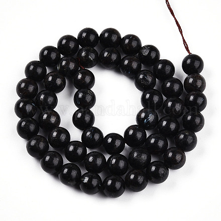 Натуральные нити из кианита / цианита / дистенового бисера G-T140-8mm-05-1
