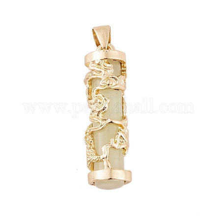 Подвески на колоннах из синтетического светящегося камня FIND-C058-01G-06-1