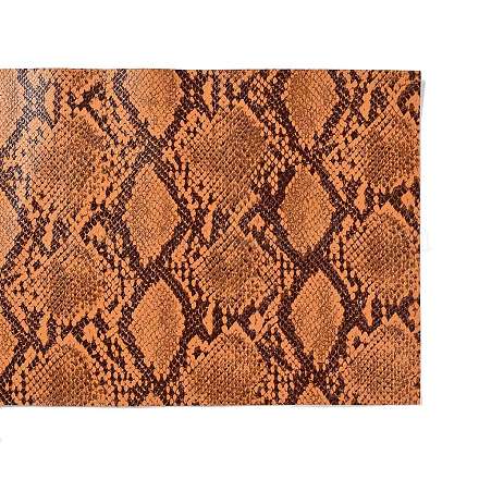 Ткань из искусственной кожи с рисунком змеиной кожи DIY-XCP0002-54A-1
