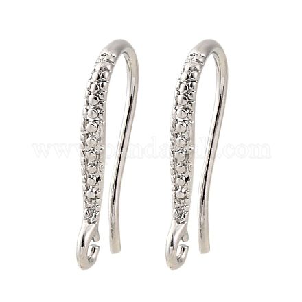 Латунные крючки для сережек EJEW-R025-14P-1