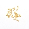 Alloy Cabochons, for DIY Crystal Epoxy Resin Material Filling, Bone, Golden, 7x3x1.3mm