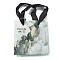 Kraft Paper Bags, with Handles, for Gift Bags and Shopping Bags, Rectangle, Cadet Blue, Unfold: 10.95x6x12.05cm