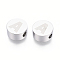 Tarnish Resistant 304 Stainless Steel Beads, Flat Round with Letter, Letter.A, 10x4.5mm, Hole: 2mm