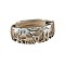 Elephant Brass Finger Rings, Antique Silver, US Size 6(16.5mm)
