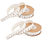 2 Rolls 2 Style Cotton Rulers, Graduated Cotton Tape, Flat, Antique White, 1.5x0.02cm, 10m/roll 1 roll/style