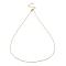 Ion Plating(IP) 304 Stainless Steel Twist Bar Link Chain Necklaces, Golden, 17.56 inch(44.6cm)