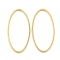 Brass Linking Rings, Cadmium Free & Lead Free, Long-Lasting Plated, Oval, Real 24K Gold Plated, 20x10x1mm, Inner Diameter: 19x9mm