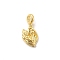 Brass Angel with Wings European Dangle Charms, Large Hole Pendants, Long-Lasting Plated, Rack Plating, Cadmium Free & Lead Free, Golden, 24mm, Hole: 3.8mm