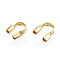 Brass Wire Guardian, Nickel Free, Tube, Real 18K Gold Plated, 4x5x1.5mm, Hole: 0.6mm
