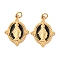 304 Stainless Steel Enamel Pendants, Oval with Virgin Mary Charm, with Jump Ring, Ion Plating(IP), Black, 19x14x2mm, Hole: 2.5mm