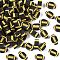 Handmade Polymer Clay Beads, Rugby, Yellow, 10.5x6.5x4.5mm, Hole: 1.4mm