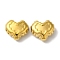304 Stainless Steel Beads, Heart, Golden, 15x13x7mm, Hole: 1.2mm