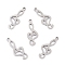 Non-Tarnish 201 Stainless Steel Pendants, Treble Clef, Stainless Steel Color, 24x10x1mm, Hole: 1.6mm