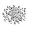 Opaque Acrylic Beads, Enamel Style, Cube with Letter, Letter U, 4.5x4.5x4.5mm, Hole: 2mm, 5500pcs/500g