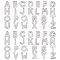 Eco-Friendly Zinc Alloy Slide Charms, with Rhinestone, Platinum Plated, Letter A~Z, Crystal, 12x3~12x4.5mm, Hole: 8x2mm, 52pcs/box