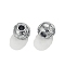 304 Stainless Steel Beads, Round, Stainless Steel Color, 5x6x6mm, Hole: 1.8mm