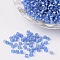 8/0 Glass Seed Beads, Silver Lined Round Hole, Round, Royal Blue, 3mm, Hole: 1mm, about 1097pcs/50g