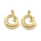 Brass Micro Pave Cubic Zirconia Pendants, Leopard, Cadmium Free & Lead Free, Rack Plating, Long-Lasting Plated, Real 18K Gold Plated, 22.5x19.5x3mm, Hole: 5x3.5mm