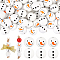 PH PandaHall 80pcs 20mm Snowman Wooden Beads, White Wood Beads Christmas Beads Snowman Head Snowman Body Beads with 4mm Hole Spacer Beads Loose Beads for Christmas Farmhouse Winter Craft Decor