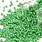 Cylinder Seed Beads, Opaque Colours Luster, Uniform Size, Medium Sea Green, 2x1.5mm, Hole: 0.8mm, about 40000pcs/bag, about 450g/bag