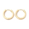 Real 18K Gold Plated Cubic Zirconia Huggie Hoop Earrings for Girl Women, Blue, 9 Gauge, 3x18mm, Pin: 1mm