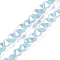 Electroplate Glass Beads Strands, Faceted, Plated AB Colors, Cone, Light Sky Blue, 5x6.5x5mm, Hole: 1.2mm, about 95~100pcs/strand, 18.66~19.06''(47.4~48.4cm)