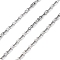 304 Stainless Steel Link Chains, Soldered, with Spool, Stainless Steel Color, 4x2x0.5mm, 10m/roll