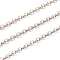 Ion Plating(IP) 304 Stainless Steel Cable Chains, Soldered, with Spool, Flat Oval, Rainbow Color, 2.5mm, about 32.8 Feet(10m)/roll