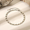 Stylish 304 Stainless Steel Can Tab Chain Bracelets, Stainless Steel Color, 7-1/2 inch(19cm)