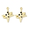 Rack Plating Alloy Pendants, with ABS Imitation Pearl and Rhinestone, Cadmium Free & Nickel Free & Lead Free, Star Charms, Golden, Jet, 24x18x6mm, Hole: 1.6mm