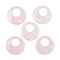 Natural Rose Quartz Pendants, Disc Charms, 49x6.5mm
