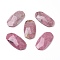 Natural Rhodonite Cabochons, Faceted, Oval, 38x19x6mm