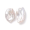 Natural Keshi Pearl Beads, Cultured Freshwater Pearl, No Hole/Undrilled, Nuggets, Antique White, 10~11.5x7~8x5~6mm