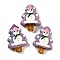 Christmas Theme Handmade Lampwork Beads, Christmas Trees, Thistle, 25~26.5x18.5~22.5x6.5~7.5mm, Hole: 1.6~1.8mm