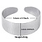 Non-Tarnish Stylish European and American Texture 304 Stainless Steel Cuff Bangles for Women