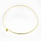 Brass Necklace Making, Rigid Necklaces, Golden, 140mm