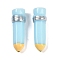 Pencil Resin Cabochons, Light Cyan, 28.5x7.5x7.5mm