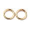 Brass Jump Ring, Soldered Jump Rings, Closed Jump Rings, Cadmium Free & Nickel Free & Lead Free, Round Ring, Real 18K Gold Plated, 6x1mm, Inner Diameter: 4.3mm
