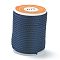 Polyester Braided Cords, for Jewelry Making Beading Crafting, Prussian Blue, 1.5mm, about 4.37 yards(4m)/roll