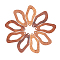 20Pcs Walnut Wood Hollow out Pendants, Teardrop, Saddle Brown, 38.5x20x2.5mm, Hole: 2mm, 20pcs/box
