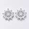 Tarnish Resistant 201 Stainless Steel Pendants, Laser Cut Pendants, Helm, Stainless Steel Color, 17x16.5x1mm, Hole: 1.2mm