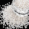 Glass Bugle Beads, Opaque Colours Luster, Linen, 2.5~3x2mm, Hole: 0.9mm, about 15000pcs/pound