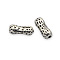Brass Beads, Peanut, Nickel Free, Antique Silver, 10x4x4mm, Hole: 1mm