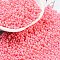 Baking Paint Glass Seed Beads, Peanut, Hot Pink, 2x4.5x2mm, Hole: 0.8~0.9mm, about 15000pcs/pound