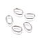 Tarnish Resistant 304 Stainless Steel Jump Rings, Open Jump Rings, Oval, Stainless Steel Color, 18 Gauge, 9x6x1mm, Inner Diameter: 7x4mm