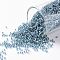 TOHO Round Seed Beads, Japanese Seed Beads, (263) Inside Color AB Crystal/Light Capri, 15/0, 1.5mm, Hole: 0.7mm, about 3000pcs/10g
