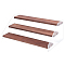 3-Tier Wooden Model Toy Assembled Organizer Holders, Action Figure Rectangle Display Risers, with Screws and Screwdriver, Saddle Brown, 11.6x16.2x30.4cm, about 19pcs/set